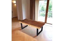 Table basse en bois de Suar massif "Gaya", 120 cm