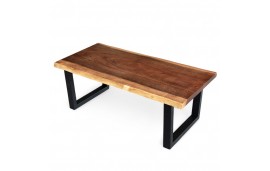 Table basse en bois de Suar massif "Gaya", 120 cm
