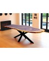Table arrondie en bois solide de Suar 240 cm "Tonga"