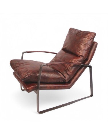 Braun Vintage Leder Sessel - Modell Arnold