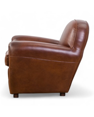 Braun Vintage Leder Clubsessel - Kollektion Chaplin