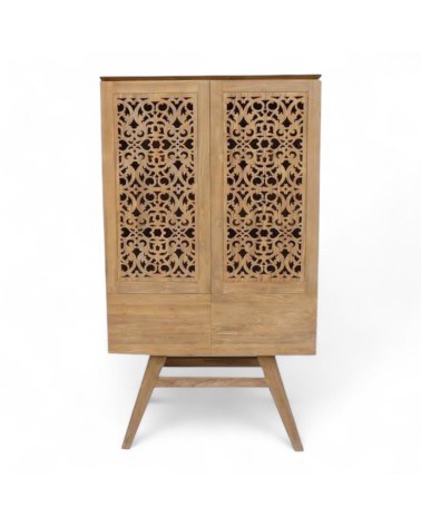 Hohes Buffet aus Massiv Teakholz "Flores"