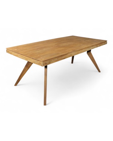 Table de repas en bois de teck massif 200 cm - modèle Sumatra