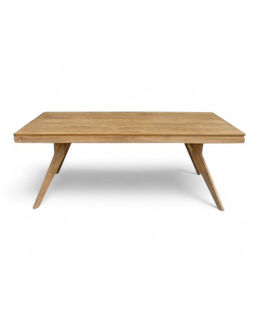 Table de repas en bois de teck massif 200 cm - modèle Sumatra