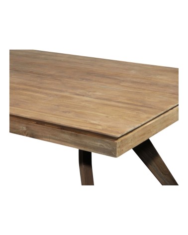 Table de repas en bois de teck massif 200 cm - modèle Sumatra