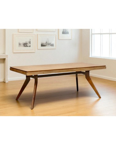 Table de repas en bois de teck massif 200 cm - modèle Sumatra