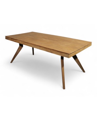 Table de repas en bois de teck massif 200 cm - modèle Sumatra