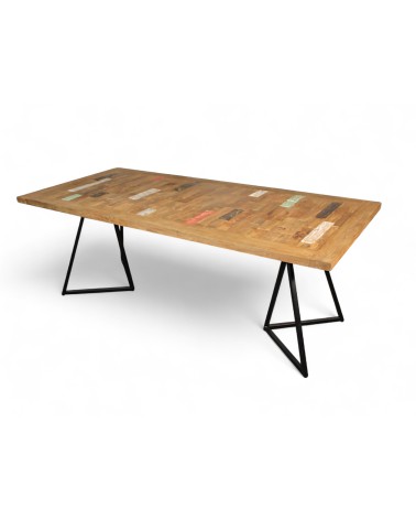 Table à manger en bois de teck massif  210 cm - modèle Java
