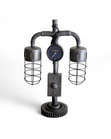 Lampe vintage style industriel métal antique - modèle Grisou