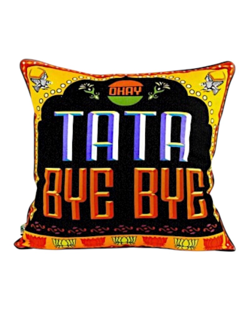 Housse de coussin - modèle Tata Bye Bye