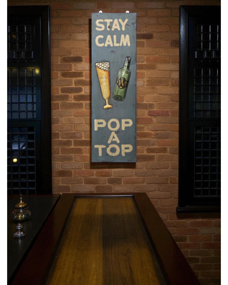 Dekorative Malerei -Modell Stay Calm Pop A Top