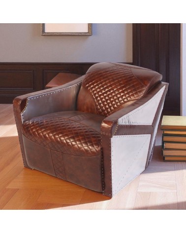 Aviator Sessel Braun Vintage Leder - Modell St Exupéry