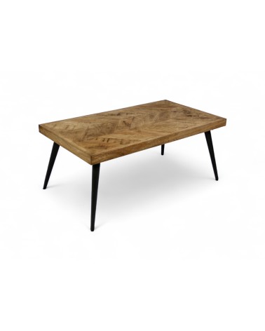 Couchtisch Holzparkett patiniert - Modell Jodhpur