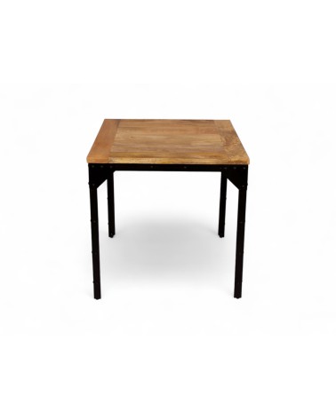 Table bistrot style industriel 75 cm - modèle Rivets
