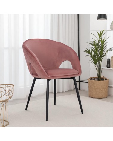 Esszimmer rosa Samtstühle Sessel - Kollektion Suzie