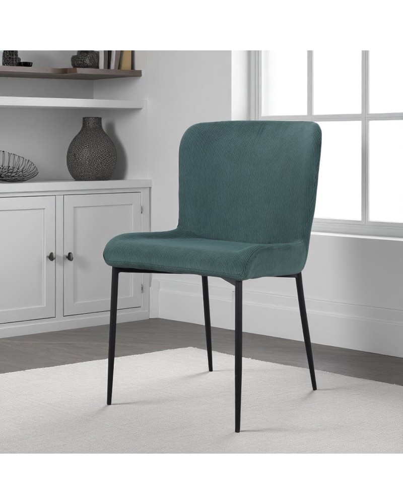 Esszimmer Stühle aus grünem Samt - Kollektion Georgia