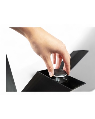 Tisch gemischt aus Epoxydharz und Holz 200 cm - Modell Désir noir