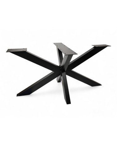 Table de repas design en Suar massif et époxy fumé 200 cm - modèle Agathe