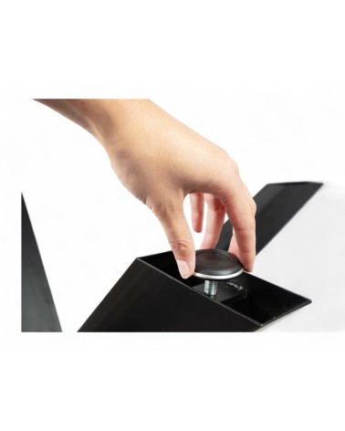 Designer-Esstisch aus massivem Suar und geräuchertem Epoxid 200 cm - Modell Agathe