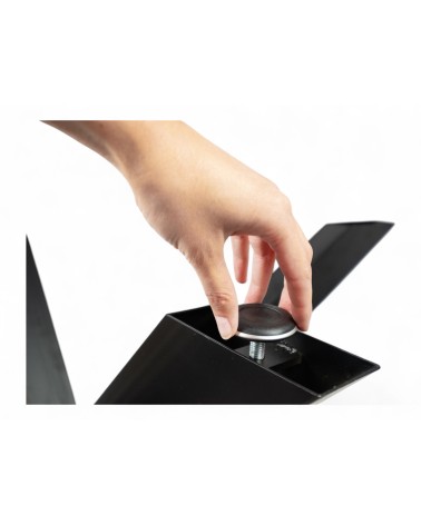 Tisch aus reinem Suar Holz und blauem Epoxidharz 200 cm - Modell Fleur bleue