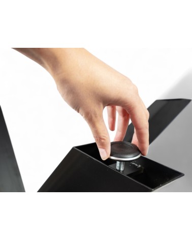 Tisch aus Holz und blaue Epoxidharz 230 cm - Modell Brume