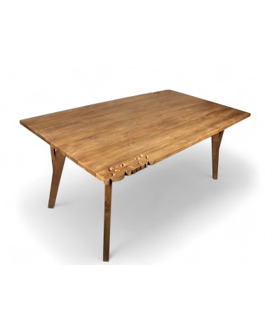 Table de repas bois de teck 180 cm - modèle Flores